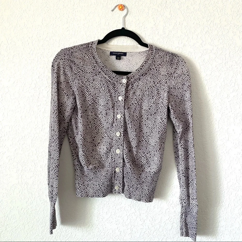 Banana Republic Dotted Sweater Cardigan Size X-Small - Picture 1 of 7
